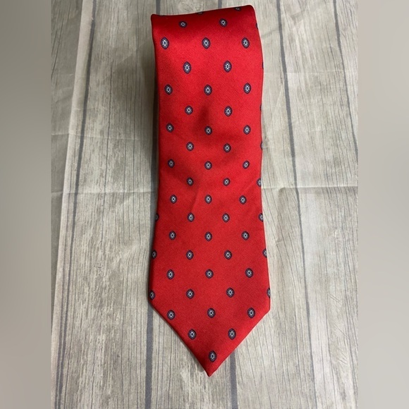 Stafford Neck Tie 58” Men Necktie Stafford Red Blue Green Geometric Classic - Picture 1 of 3